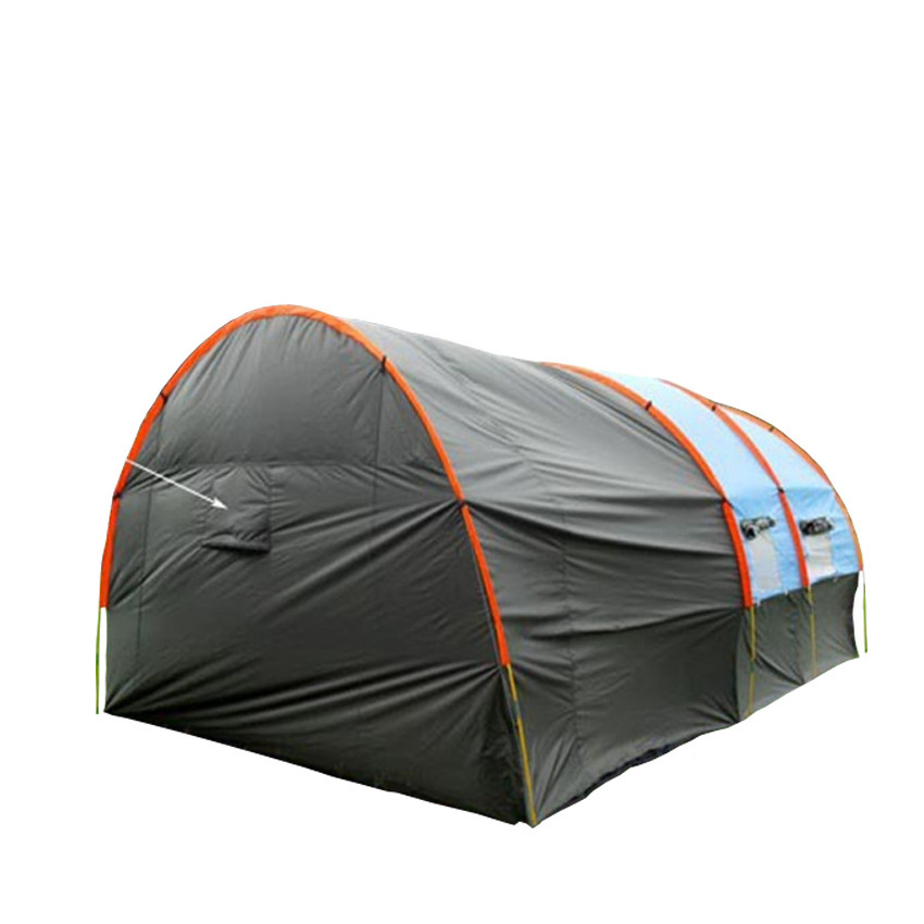 AIOIAI One hall 2 bedroom 480*310*210cm big doule layer tunnel tent 5-10 person outdoor camping family party Tent