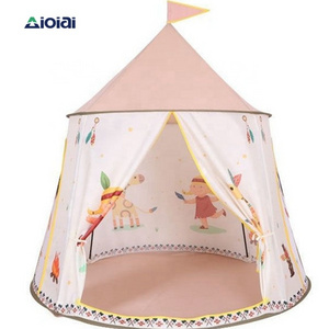 AIOIAI Children Kids Play Castle Tents Lovely Baby Tent House Portable Camping Tent