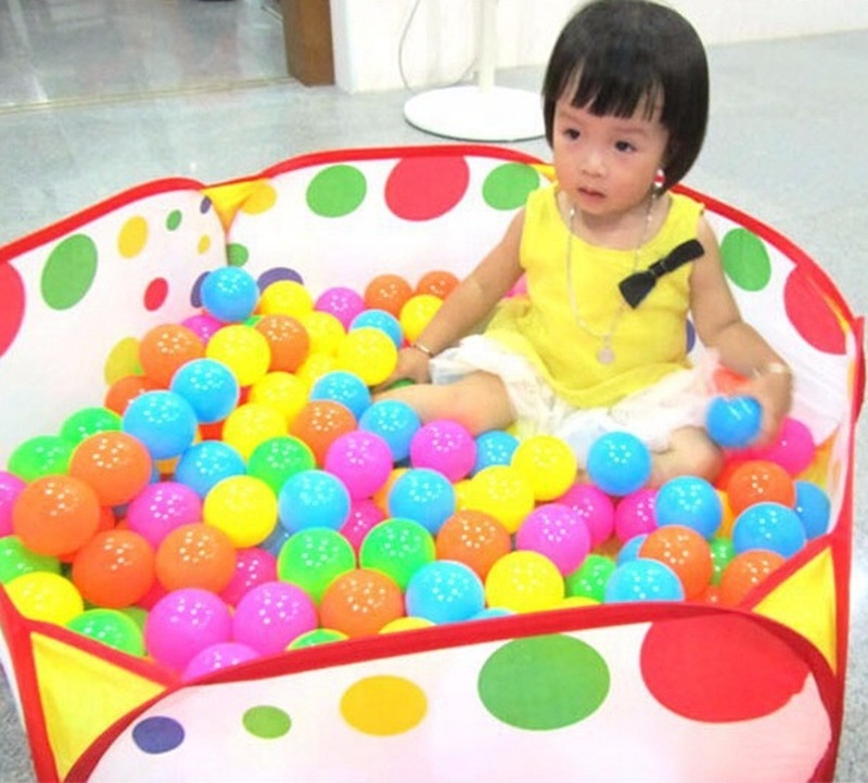 AIOIAI Pop Up Kids Soft Play Ball Pool Baby Ball Pool Indoor Playground Ball Pit