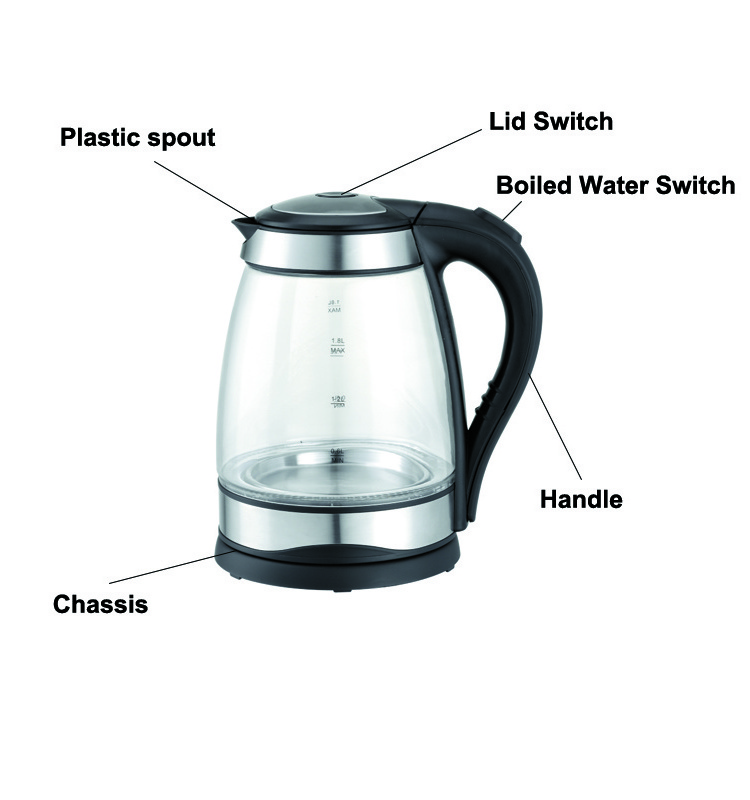 Electric Water Kettle Kitchen Appliances Electric Kettle 1.8L Kettle