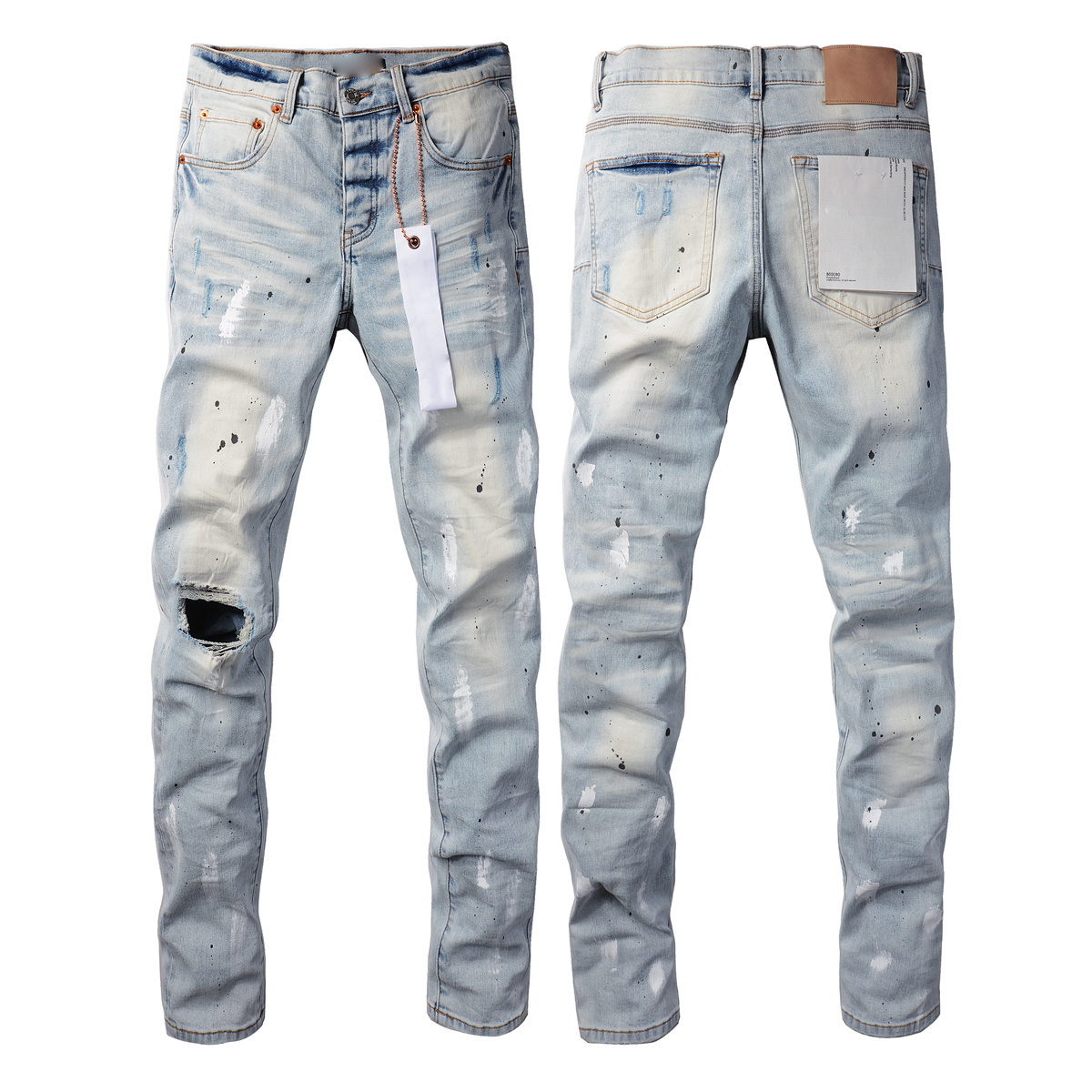 AIPA Custom Men Pants Denim Pants Wholesale Breathable Skinny Fitting Streetwear Clothing Patch Denim Low Rise Skinny Jeans