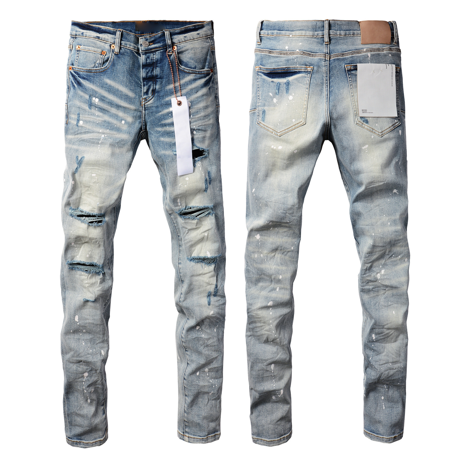 AIPA Custom Men Pants Denim Pants Wholesale Breathable Skinny Fitting Streetwear Clothing Patch Denim Low Rise Skinny Jeans