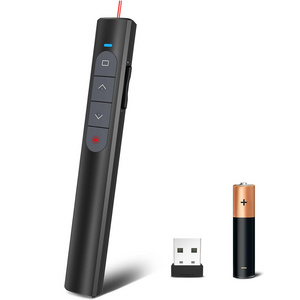 Presentation Clicker, 100 Feet Wireless Presentation Remote Control, USB A/Type-C 2 in 1 Slides Clicker