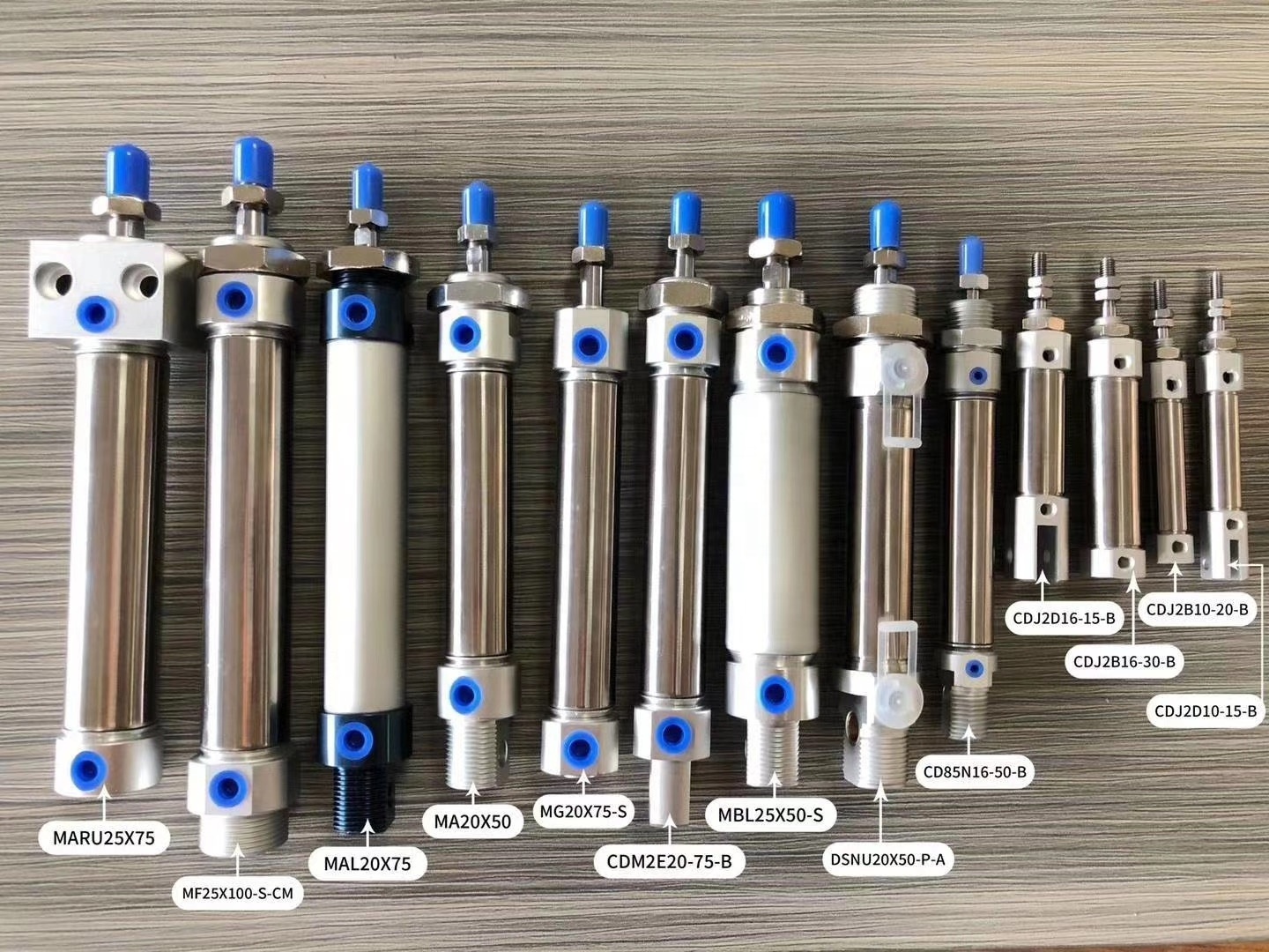 MAL MA CDM DSNU CDJ2B series Aluminum Stainless steel Small double acting  Mini Pneumatic air Cylinder