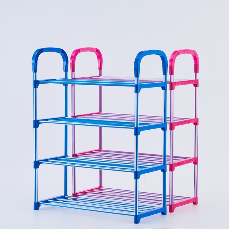 Wholesale design production plastic shoe stand rack online modern display storage shoes rack for entryways