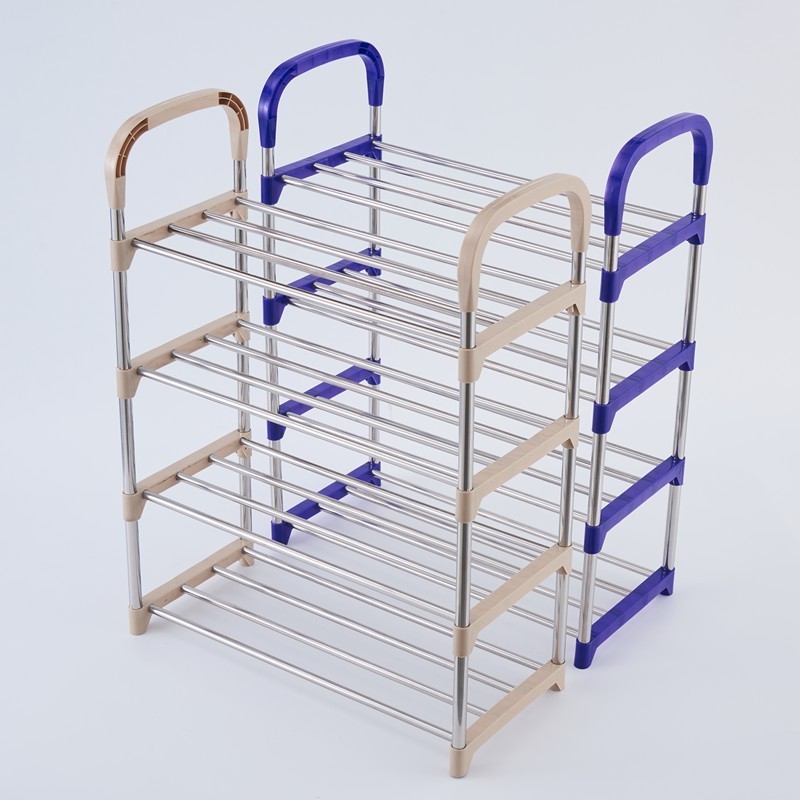 Wholesale design production plastic shoe stand rack online modern display storage shoes rack for entryways