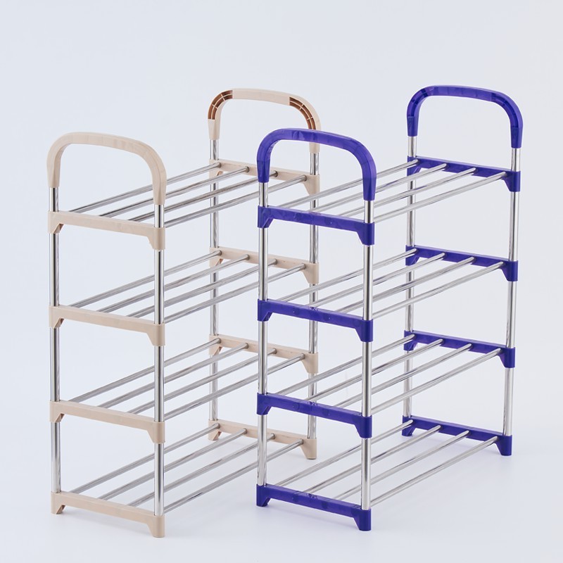 Wholesale design production plastic shoe stand rack online modern display storage shoes rack for entryways