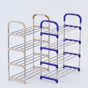 Wholesale design production plastic shoe stand rack online modern display storage shoes rack for entryways