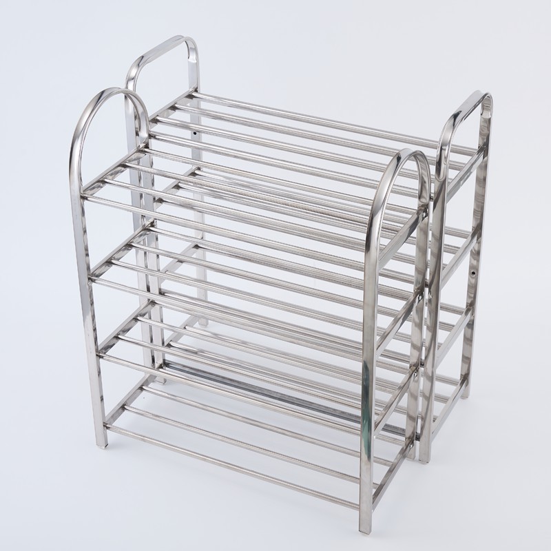 Modern Cheap price custom 4 5 tier metal steel shoe cabinet steel shoe racks for sale