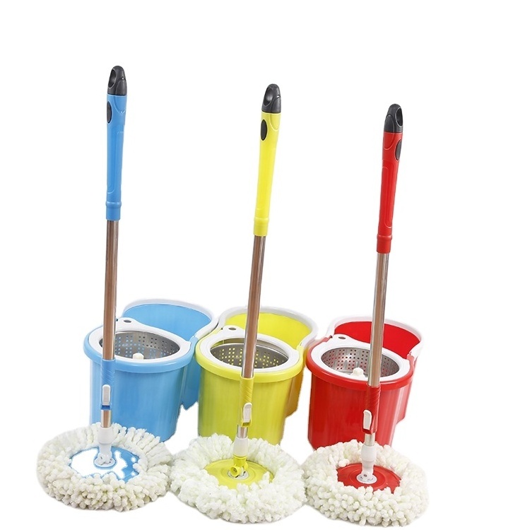 home hardware portable self wash no pedal deluxe pink orange red mop long pole replacement parts plastic spin mop bucket set