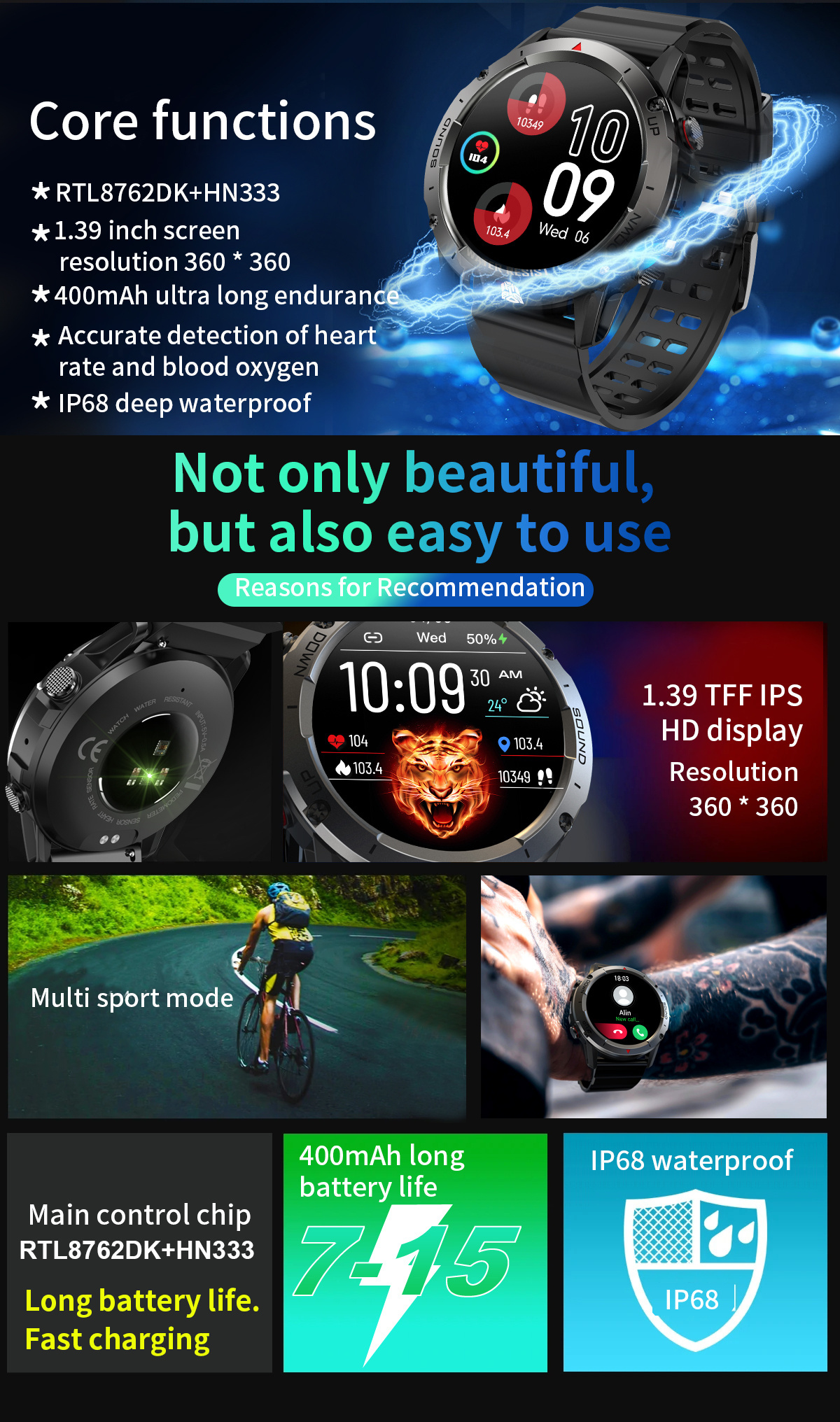 Ce Rohs Bt NX9 Mobile Phone Smart Watch Montres Reloj Inteligente Wearable Devices Fashion Android Smart Watches 2023