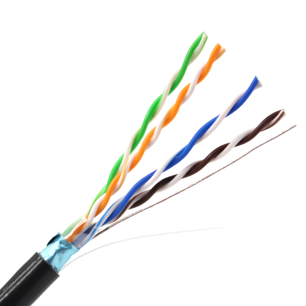 1000ft Cat5 UTP STP FTP SFTP Outdoor Cat5e Lan Cable PVC LSZH PE 0.5mm 300m 1000ft Cat 5e 2 pair 4pr 24AWG Cable