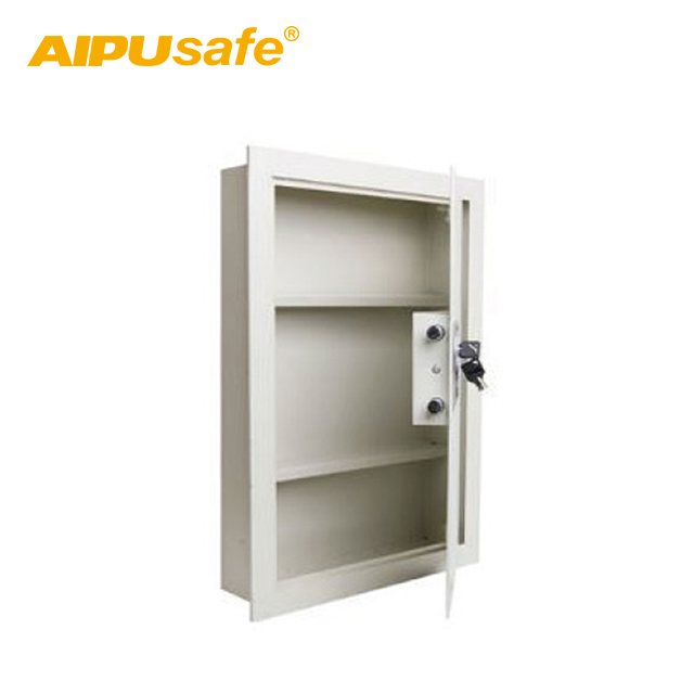 AIPU Wall Safe /Key lock hidden safe/Stash safe box with high security WS480