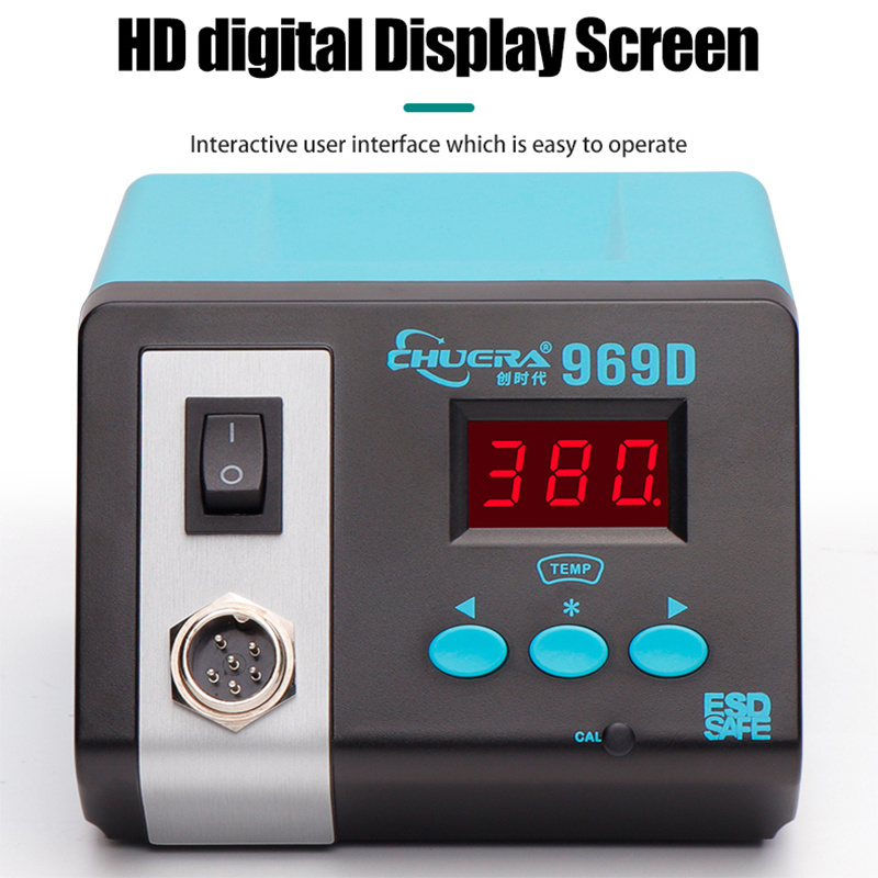 Professional Soldering Machine Aipudi-969D 220V Eu Plug Digital Display Constant Temperature Soldering Station