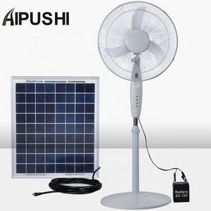 Fan factory solar power stand fan dc 12V 15watt 1300RPM  ac dc  electric fan for egypt cote d'ivoire