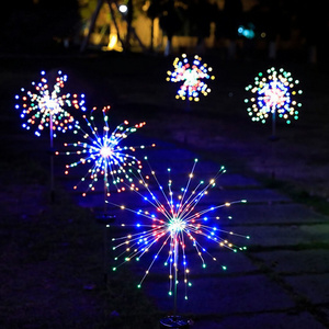 300LED Outdoor Solar Garden Fireworks Light DIY Landscape Light Pedestrian Path Backyard Christmas Decoration