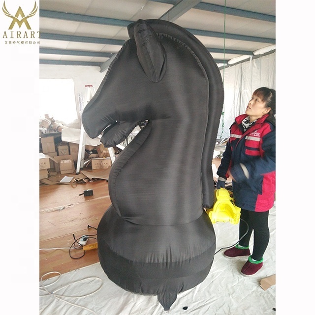 customized shape inflatable King/Queen chess model for advertising standing decoration z06 F21