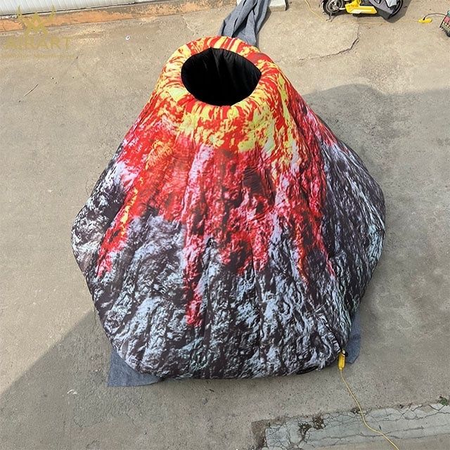 Custom realistic inflatable stone event inflatable volcano