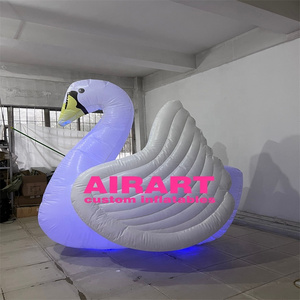 blow up inflatable swan puppet, walking inflatable bird costume,inflatable white swan mascot for parade holiday event