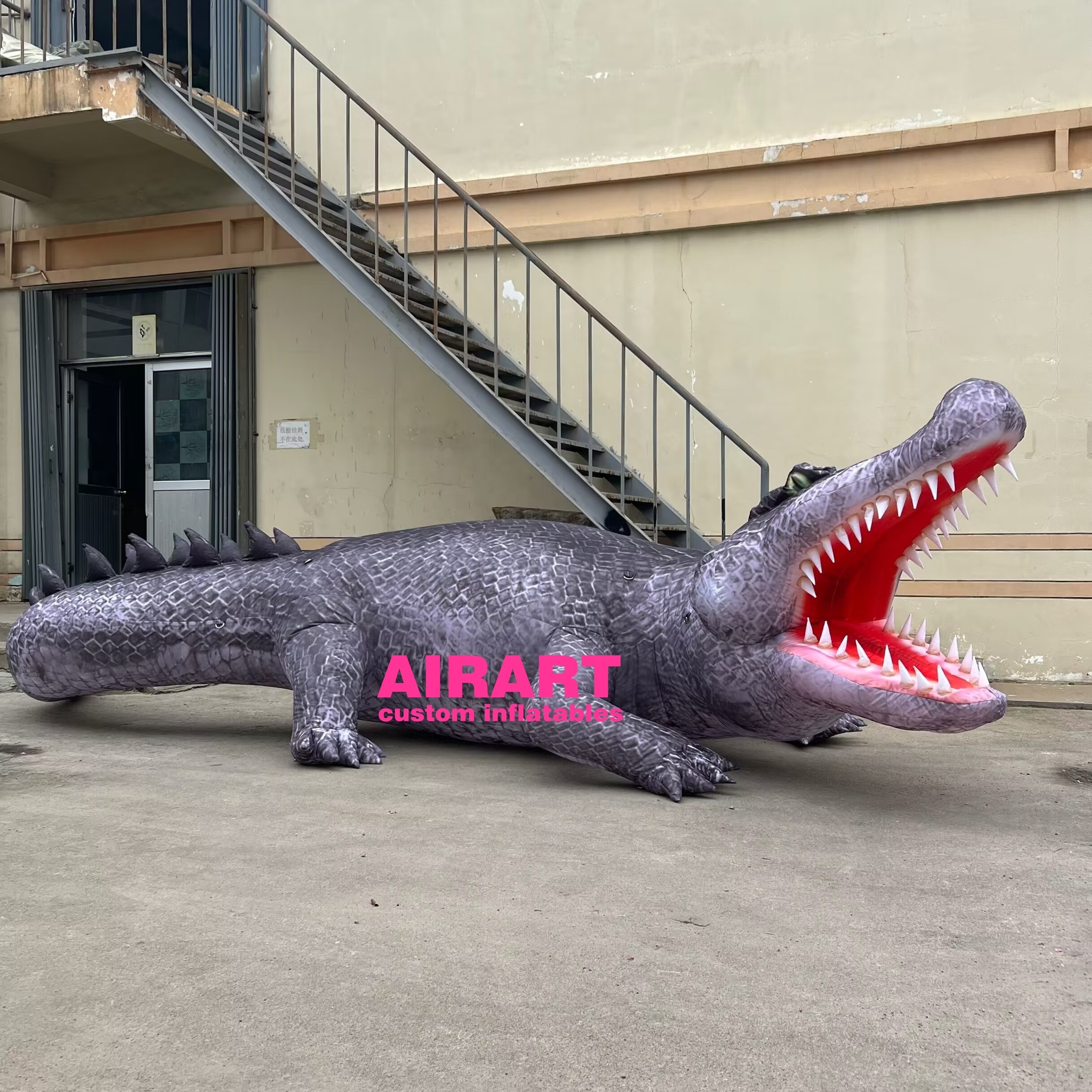 Giant inflatable crocodile model / inflatable alligator animal for outdoor event decoration