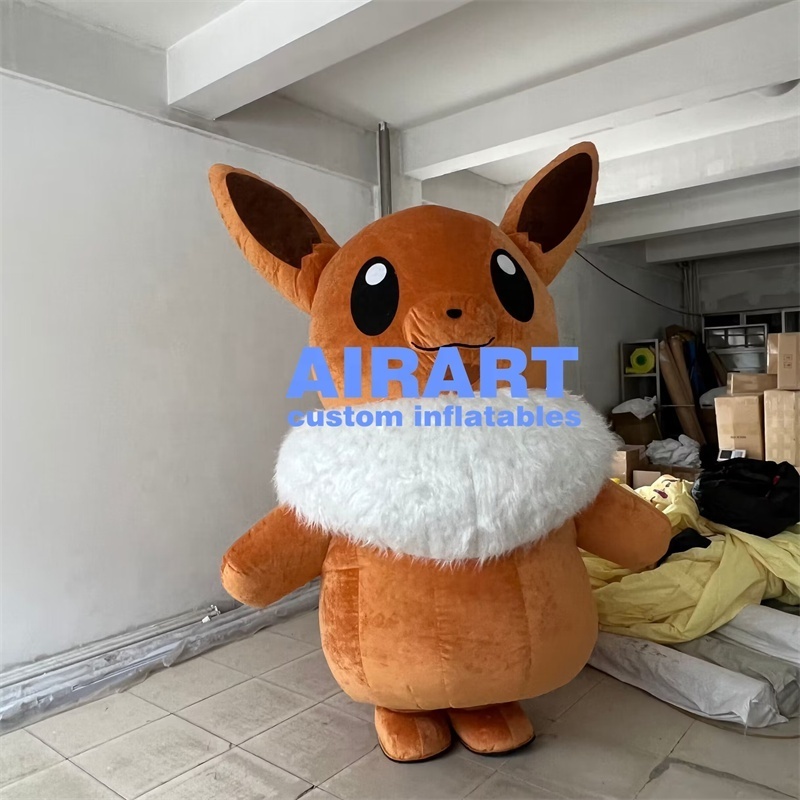 Hot sale inflatable cartoon costume inflatable cartoon fox costume