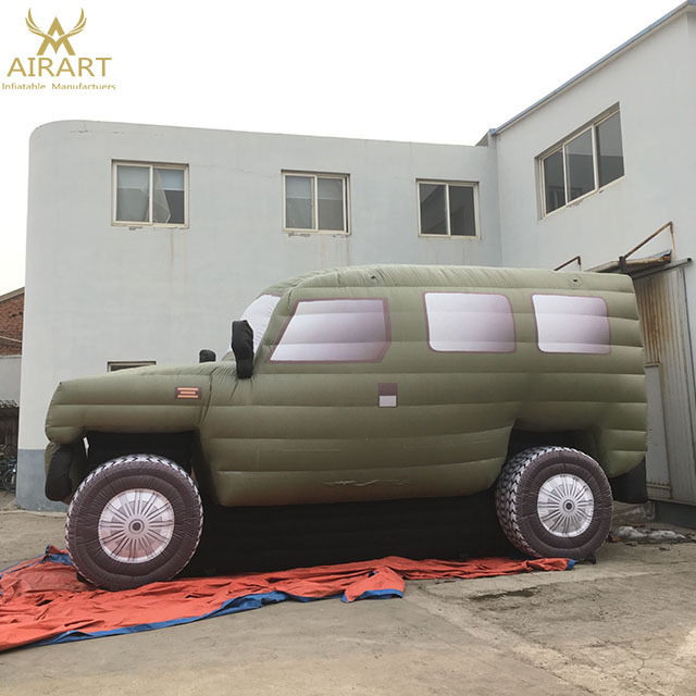 Custom simulated inflatable vehicle,giant inflatable truck inflatable jeep