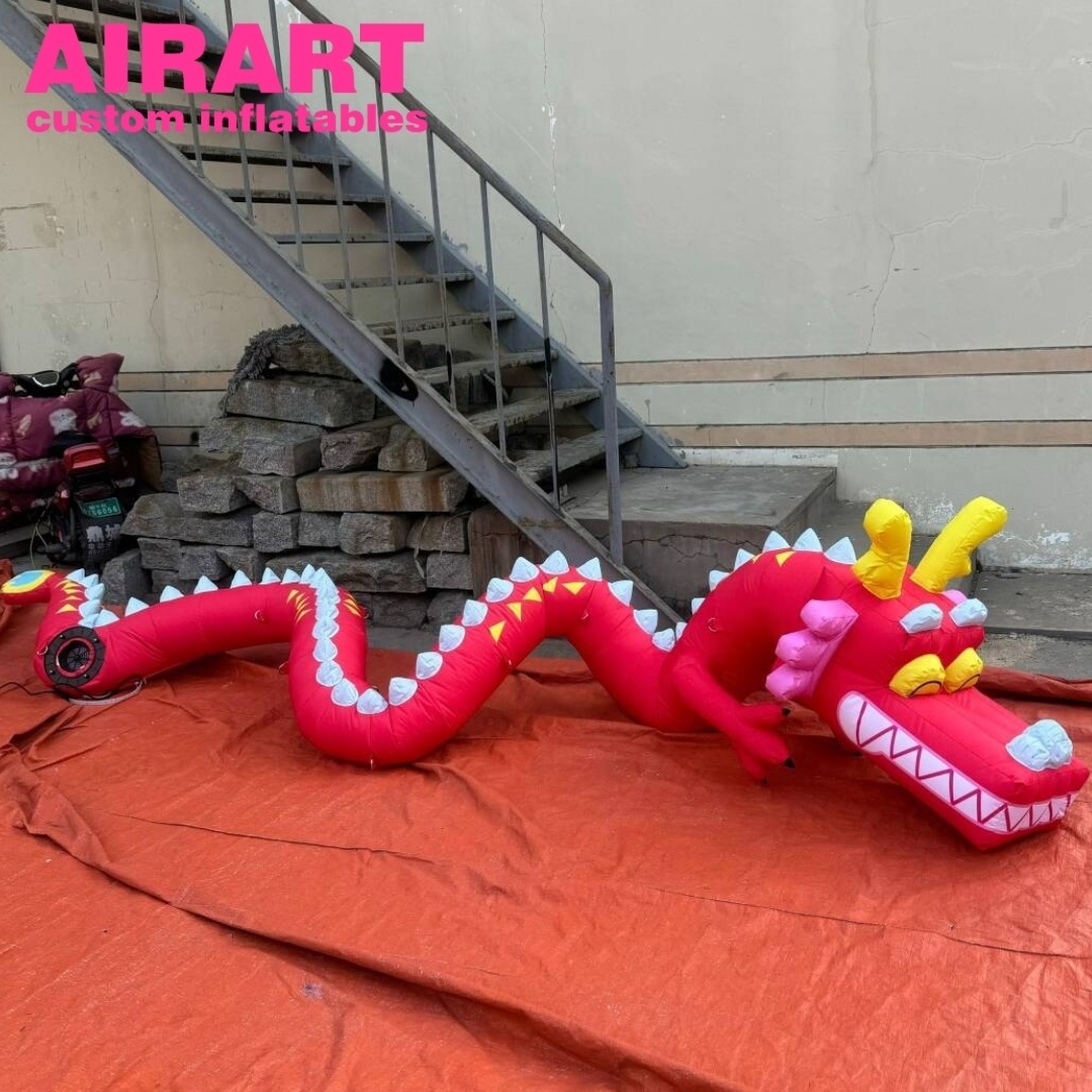 Gleamy Mascot Inflatable Model,Inflatable Chinese Dragon, Custom Inflatable Lighting Dragon