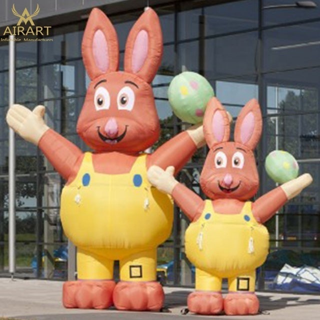 Funny giant rabbit cartoon toy, inflatable rabbit for easter festival party D07 C1