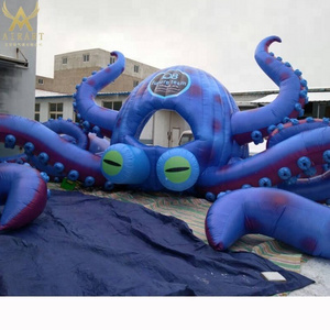 Giant inflatable octopus event tent,custom inflatable octopus DJ booth