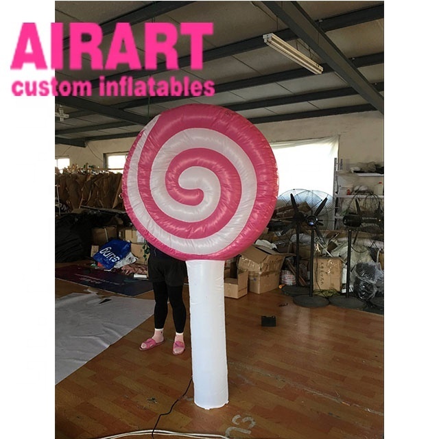 hanging decoration inflatable lollipop balloon,giant inflatable candy cane balloon for