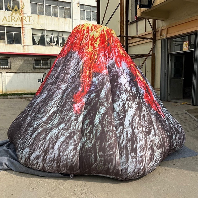 Custom realistic inflatable stone event inflatable volcano