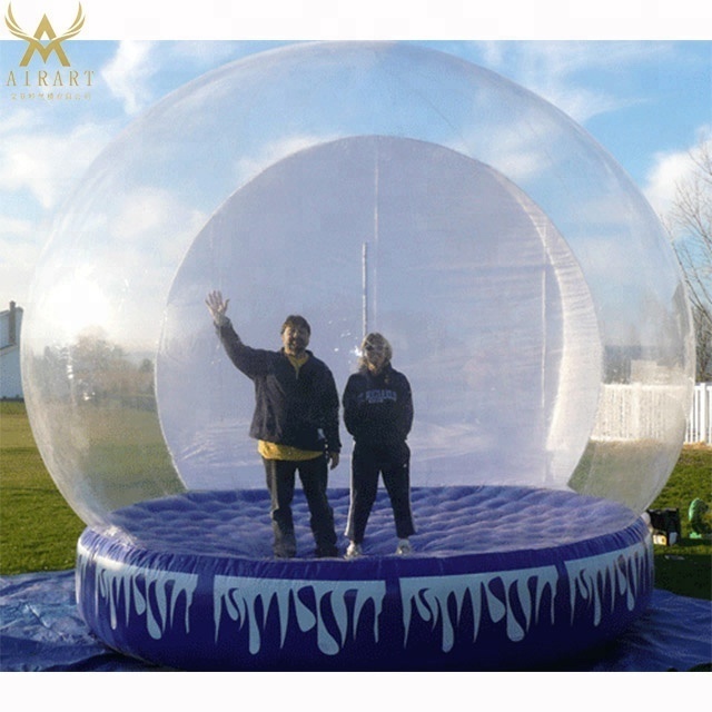 giant christmas festival day inflatable snow globe balloon for sale