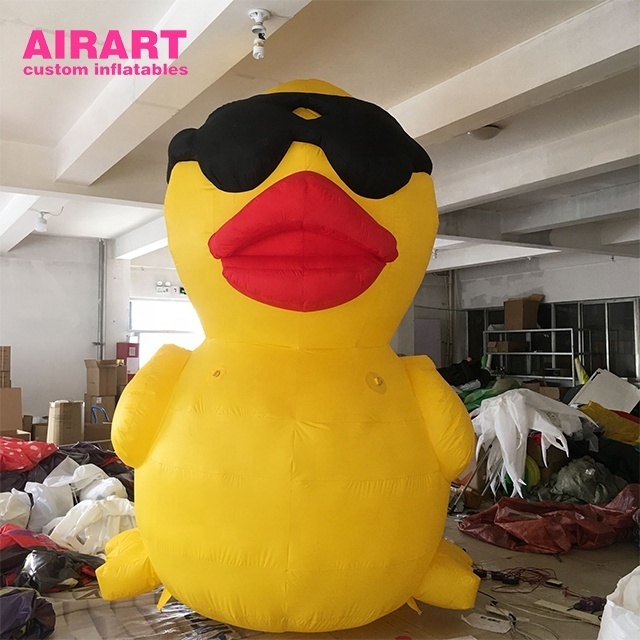 Red Mouth Inflatable cartoon duck, giant inflatable duck inflatable for party