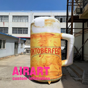 Factory price inflatable draft beer mug inflatable wine bottle inflatable drink can