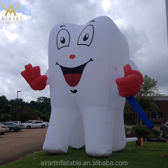 Giant advertising inflatable tooth,tooth replicate balloon