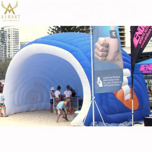 White inflatable dome tent,giant inflatable golf tent,inflatable shell tent for sport event