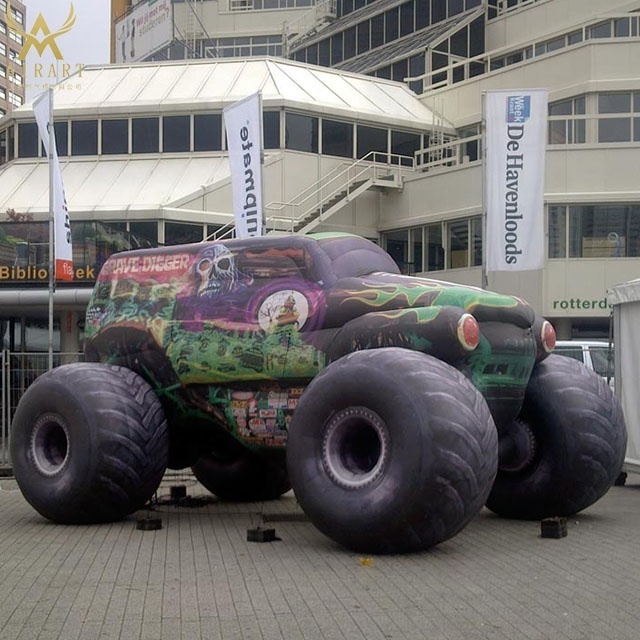 inflatable truck event advertising decoration inflatable jeep car with big wheels