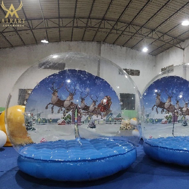 transparent tent winter holiday decoration inflatable igloo tent for advertising party 1