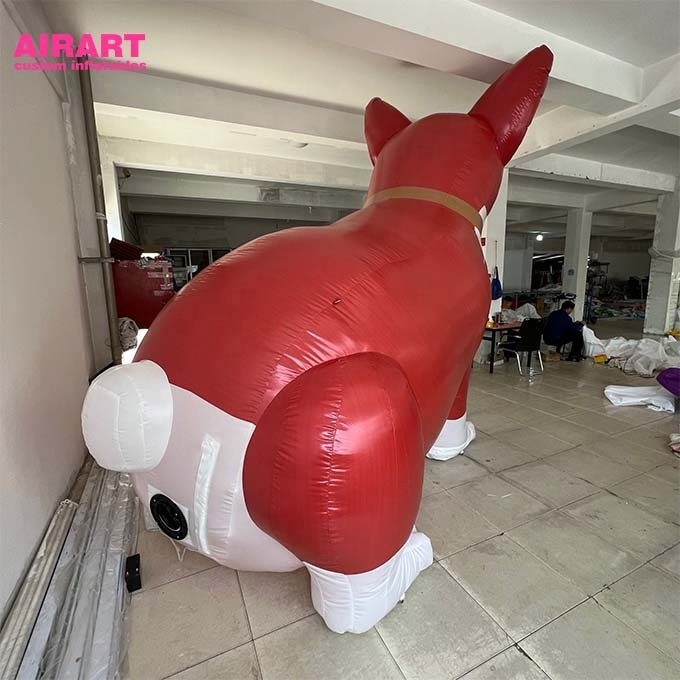 advertising cute inflatable corgis,giant inflatable animal pet dog