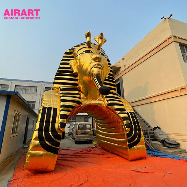 Custom made parade props large inflatable Egyptian pharaoh statue balloon