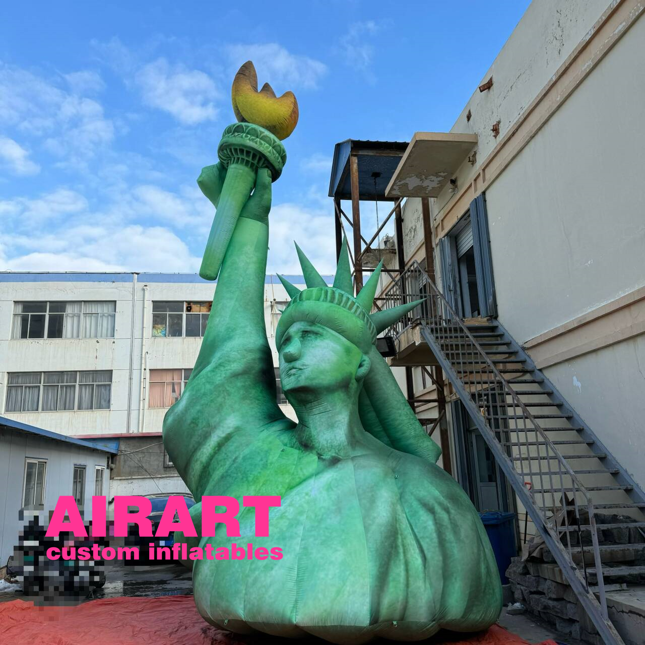 Parade Performance Inflatable Statue Of Liberty Personalized Air Blown Goddness Statue Balloon For Outdoor Event Show