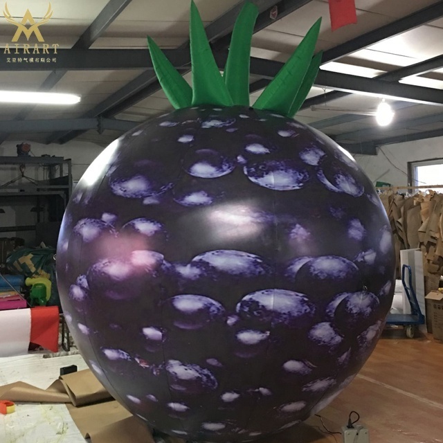 Outdoors decoration giant inflatable fruit inflatable blueberry