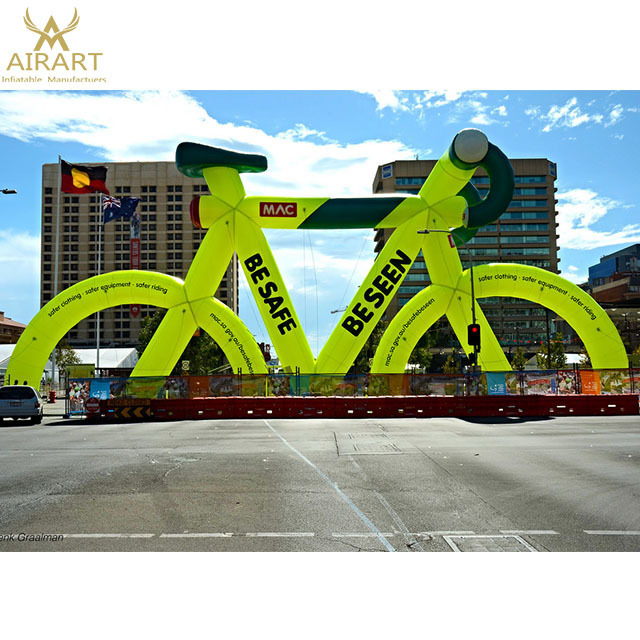 Giant Inflatable Bicycle Displayed Inflatable Publicity Bicycle Model for Tour de France