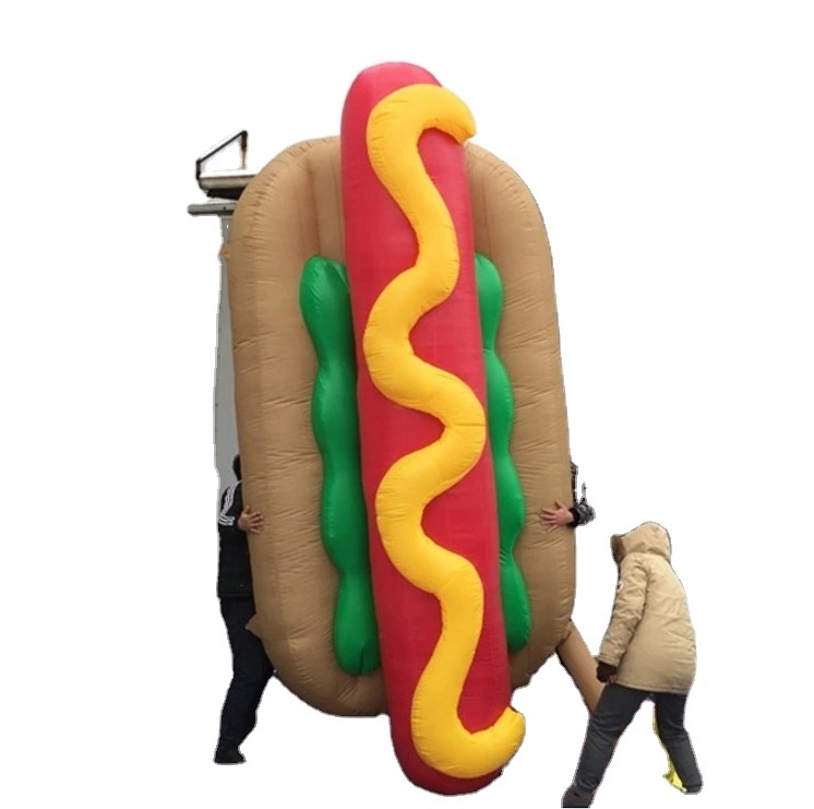 popular inflatable decorated Customized giant inflatable hotdog hamburger