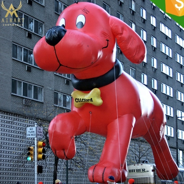 Z5 standing cartoon animal huge pink inflatable dog with point coloful giant Spotted dog