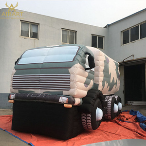 Custom simulated inflatable vehicle,giant inflatable truck inflatable jeep