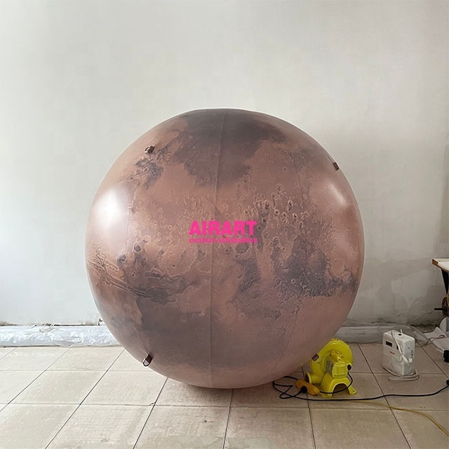 Solar System Planets Ball Inflatable Mars Decoration For Space Theme Party