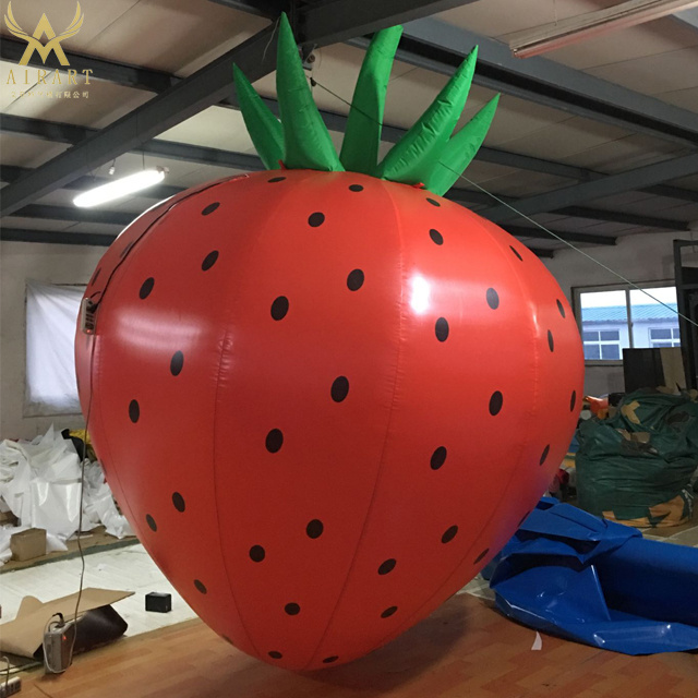 event advertised inflatables 2020 big fruit inflatable strawberry model for advertising