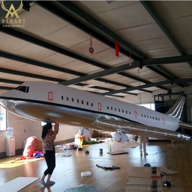 Customized Giant Advertising Transportation 10m Inflatable Airplane/Airbus/aircraft/aeroplane in advertising inflatable