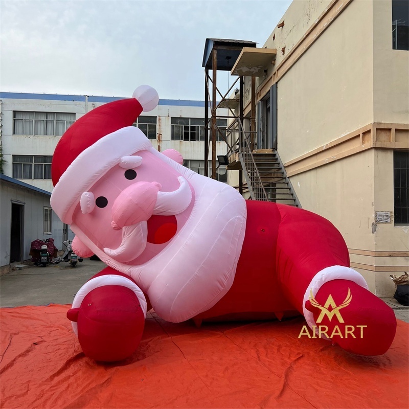 The Christmas party christmas inflatable yard decorate with inflatable cute Santa Claus balloon